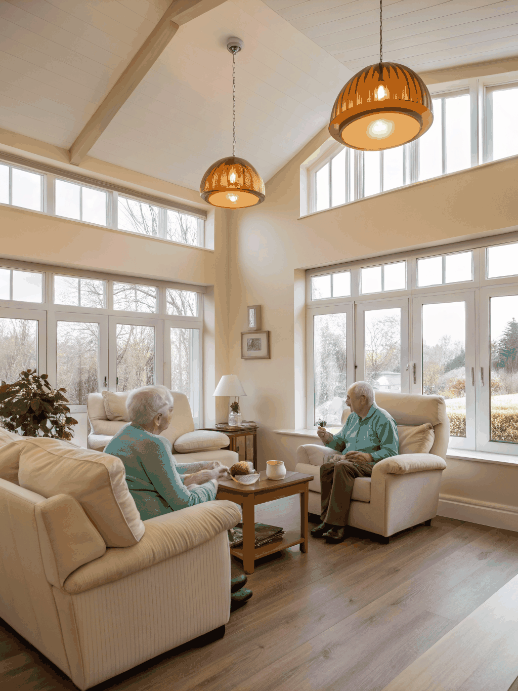 Comfortable, calm residential living space in an East Midlands supported accommodation home