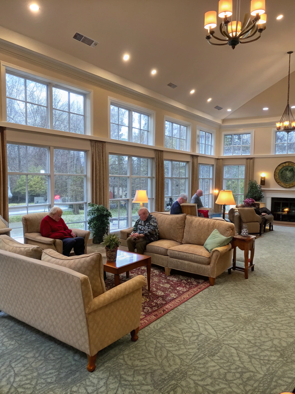 Welcoming supported accommodation communal room with natural light